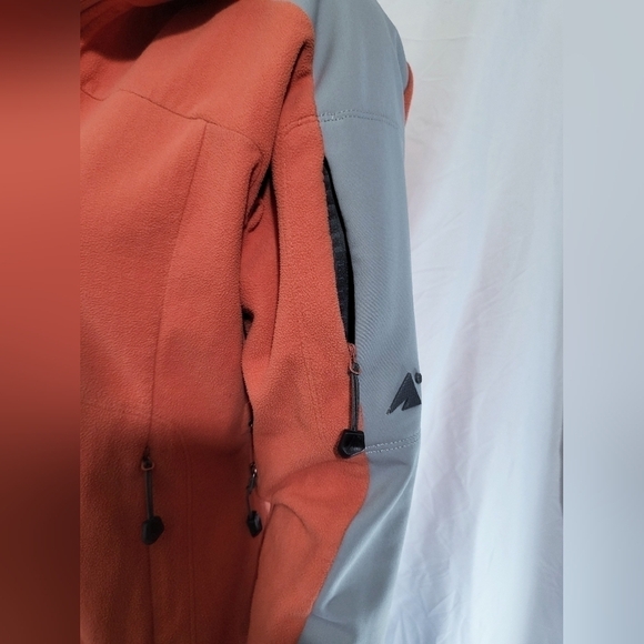 EMS Windstopper Jacket Full Zip Tangerine Gray Size Medium - Picture 3 of 9